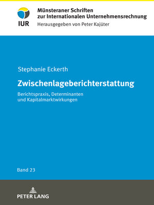cover image of Zwischenlageberichterstattung